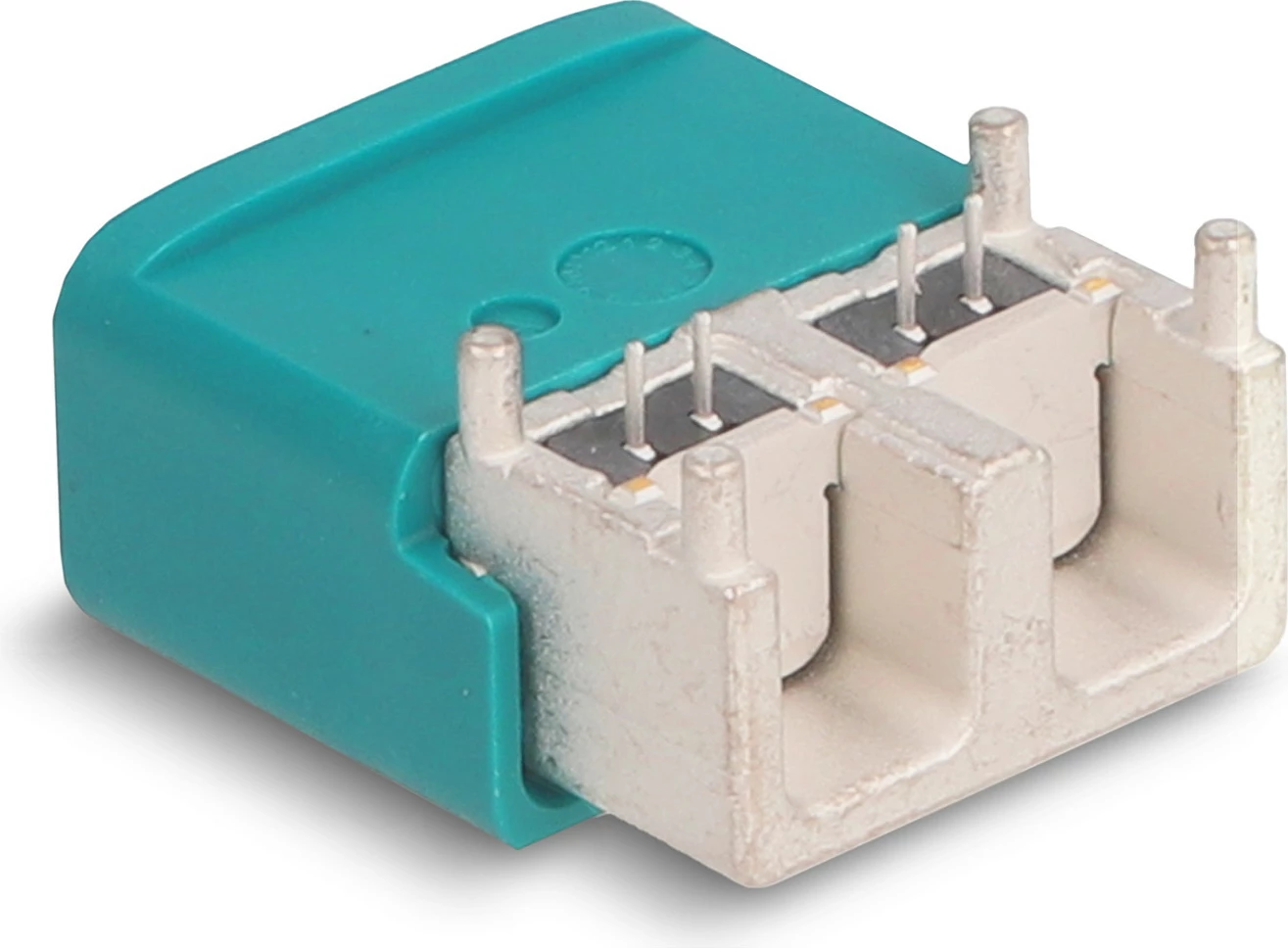 Konektor HDMTD i dyfishtë i këndshëm për PCB DeLOCK, 100 Ω, blu/argjendtë