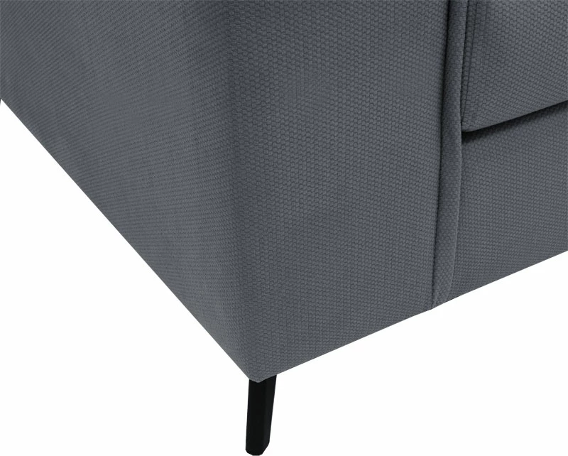 Divan qoshe i kthyeshëm, ngjyrë qymyr-cipres, 240x165x95cm