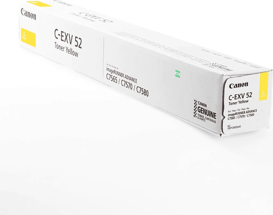 Toner, Canon C-EXV 52 (1001C002), rendiment 66,500 faqe, i verdhë