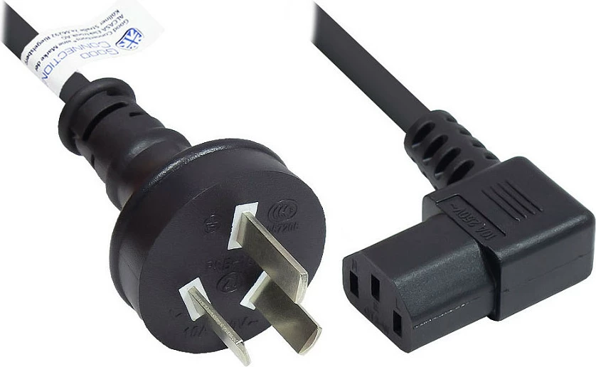 Kabllo rryme GoodConnections P8031-S018, Type I - IEC C13, 1.8 m, 10A/250V, e zezë