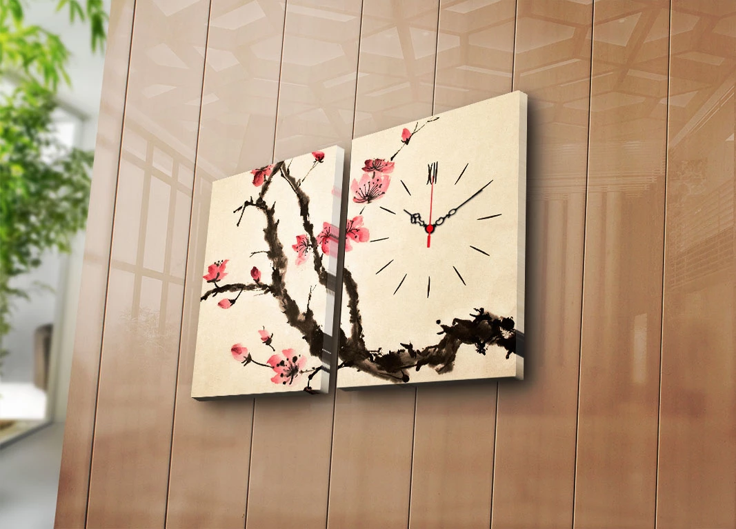 Orë muri dekorative në kanavacë (2 copë), Wallity, 2P3040CS-126