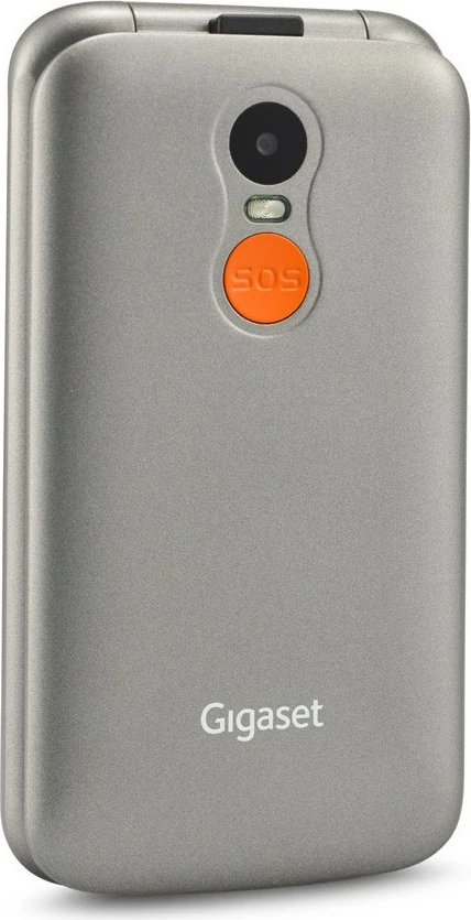 Celular Gigaset GL590, 32MB RAM, 32MB ROM, ekran 2.8 inç, slot MicroSD, titansilber