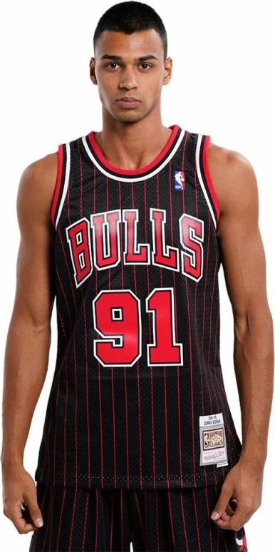 Fanellë për meshkuj Mitchell & Ness Chicago Bulls, e zezë
