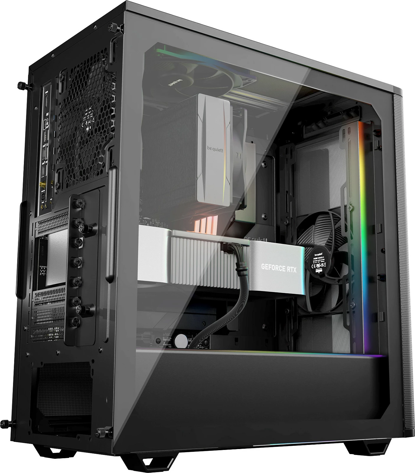 Kasë be quiet! Pure Base 501 DX, Midi Tower, RGB, dritare anësore, e zezë