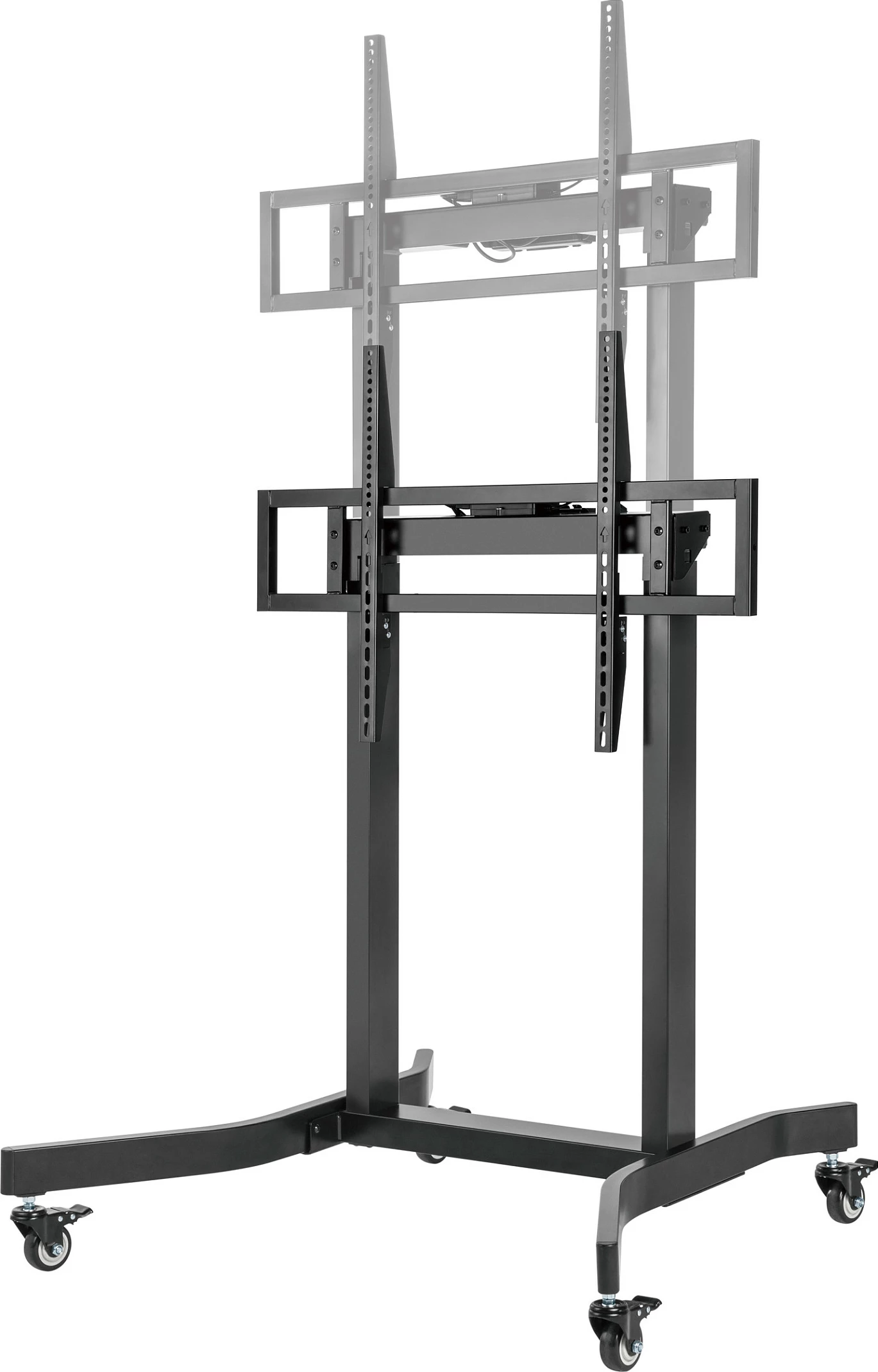 Mbajtëse dyshemeje për TV/Monitor EQUIP 650632, 55"-100", VESA 800x600, me rrota, 120 kg, e zezë