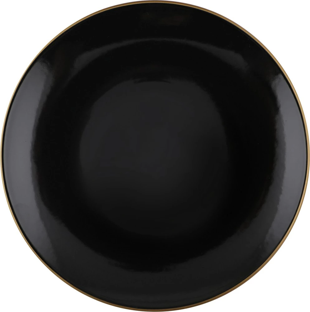 Set enësh darke qeramike, 24 copë, Hermia, TY040424F650A841600MAET600, ngjyrë e zezë dhe ari