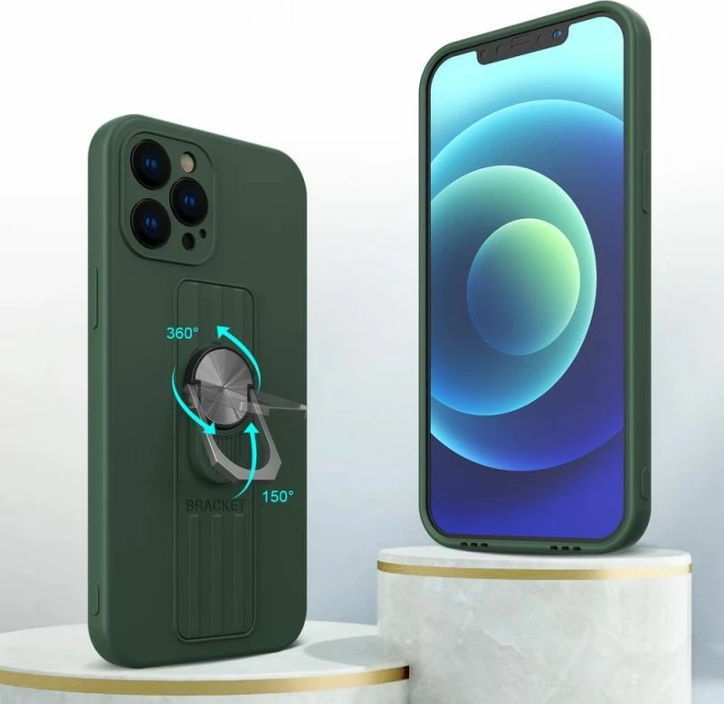 Kuti silikoni me unazë Hurtel për Samsung Galaxy A22 4G, rozë [Ngjyra: Rozë]