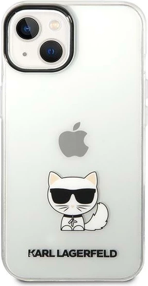 Mbështjellës Karl Lagerfeld KLHCP14MCTTR për iPhone 14 Plus 6.7", transparent Choupette Body