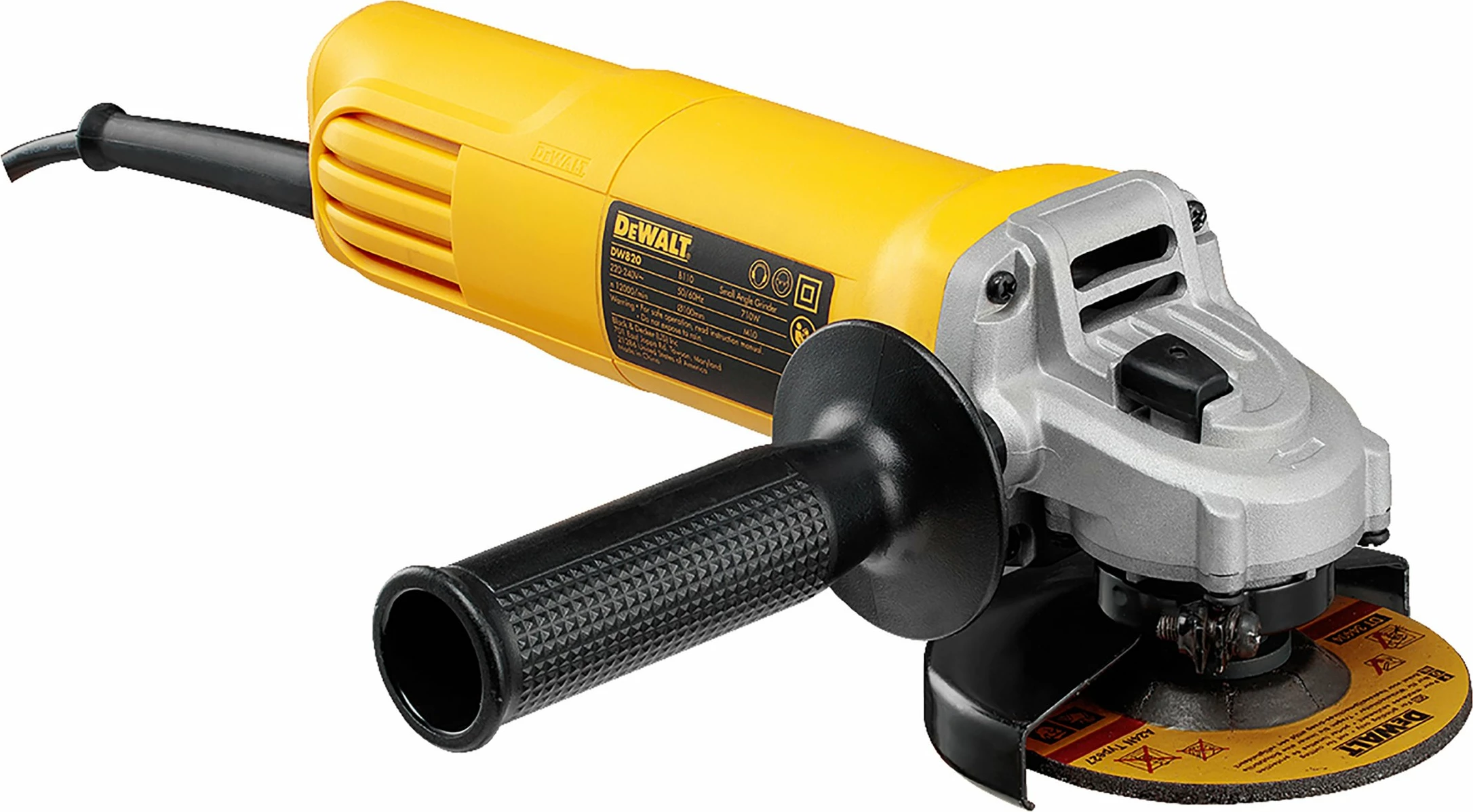 Brusilë këndore DeWalt DWE4117 950 W 125 mm, e verdhë