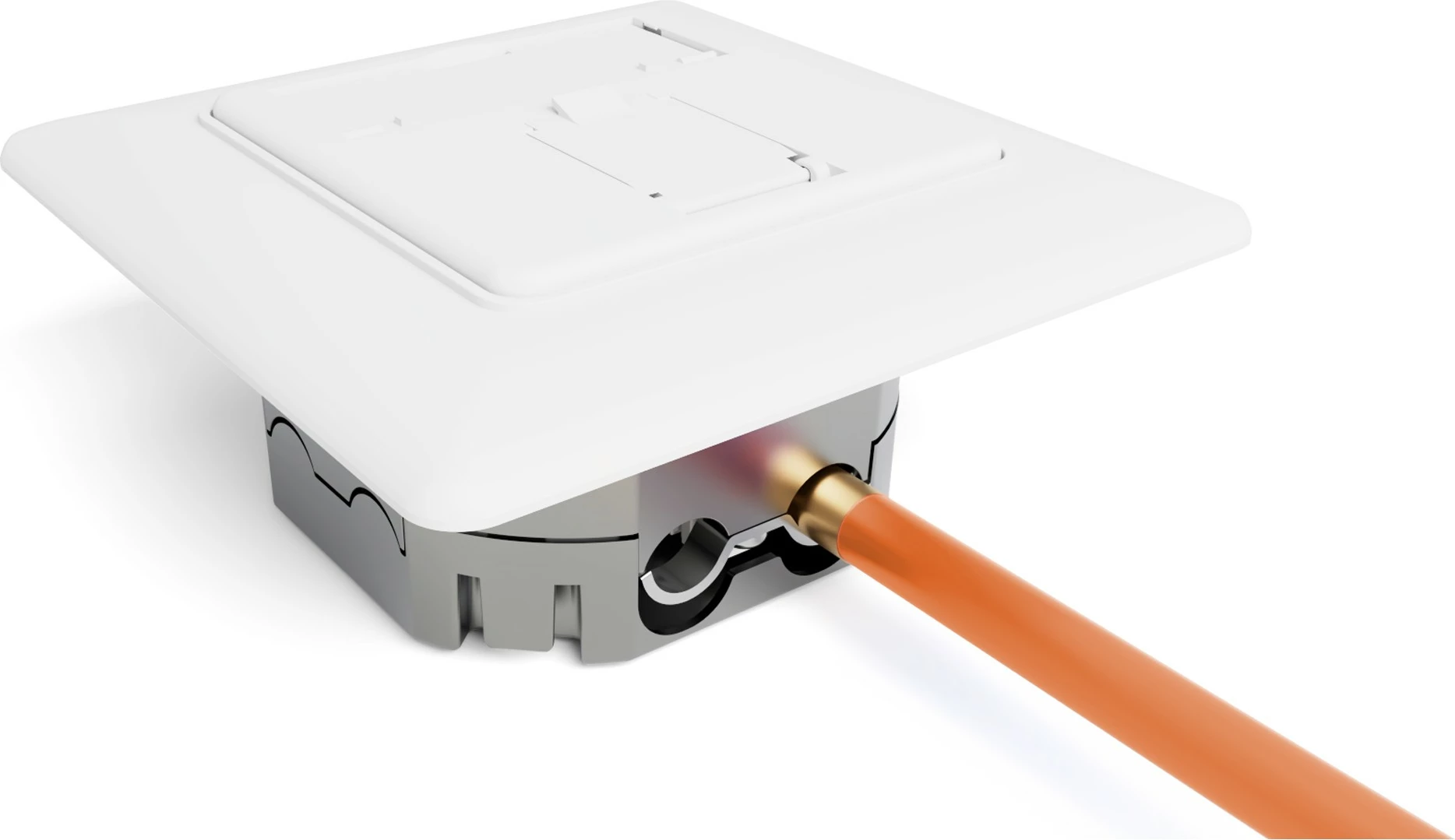 Prizë rrjeti Digitus CAT 6A, 1x RJ-45, e bardhë