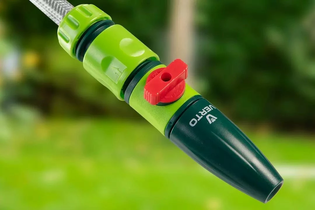 Mbështjellës automatik për zorrë kopshti Verto 15G891, 20 m + 2 m, 1/2\", i gjelbër, set me spërkatës dhe lidhësa