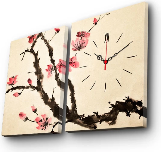 Orë muri dekorative në kanavacë (2 copë), Wallity, 2P3040CS-126