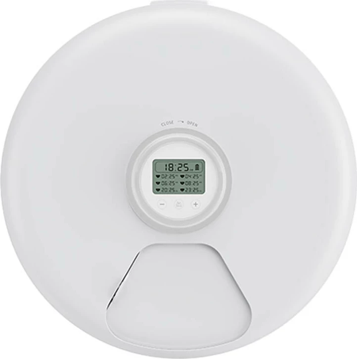 Ushqyes automatik për mace Rojeco RWSQ-11, 2L, me butona, i bardhë
