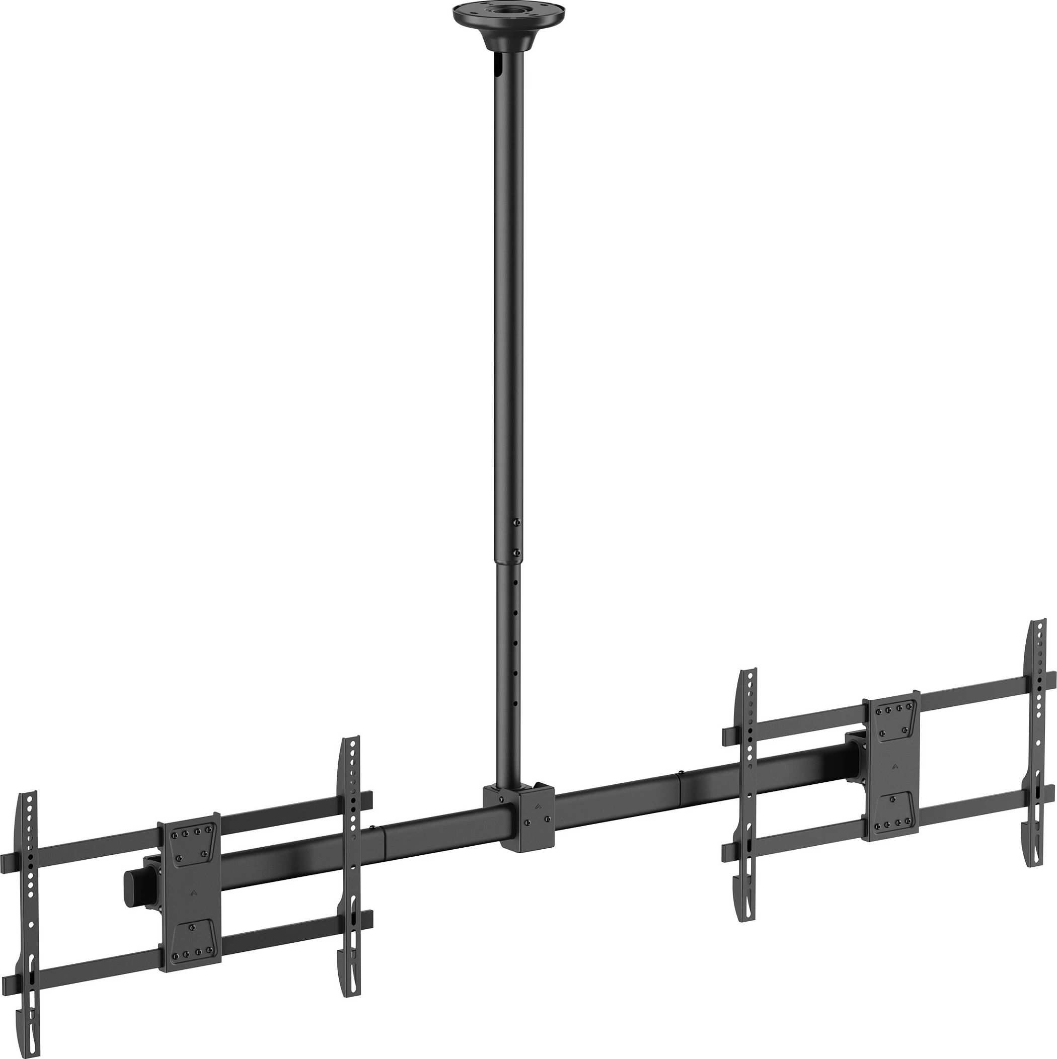 Mbajtëse tavani për 2 ekrane Equip, 32"-60", VESA deri 600x400, 40kg/ekran, e zezë