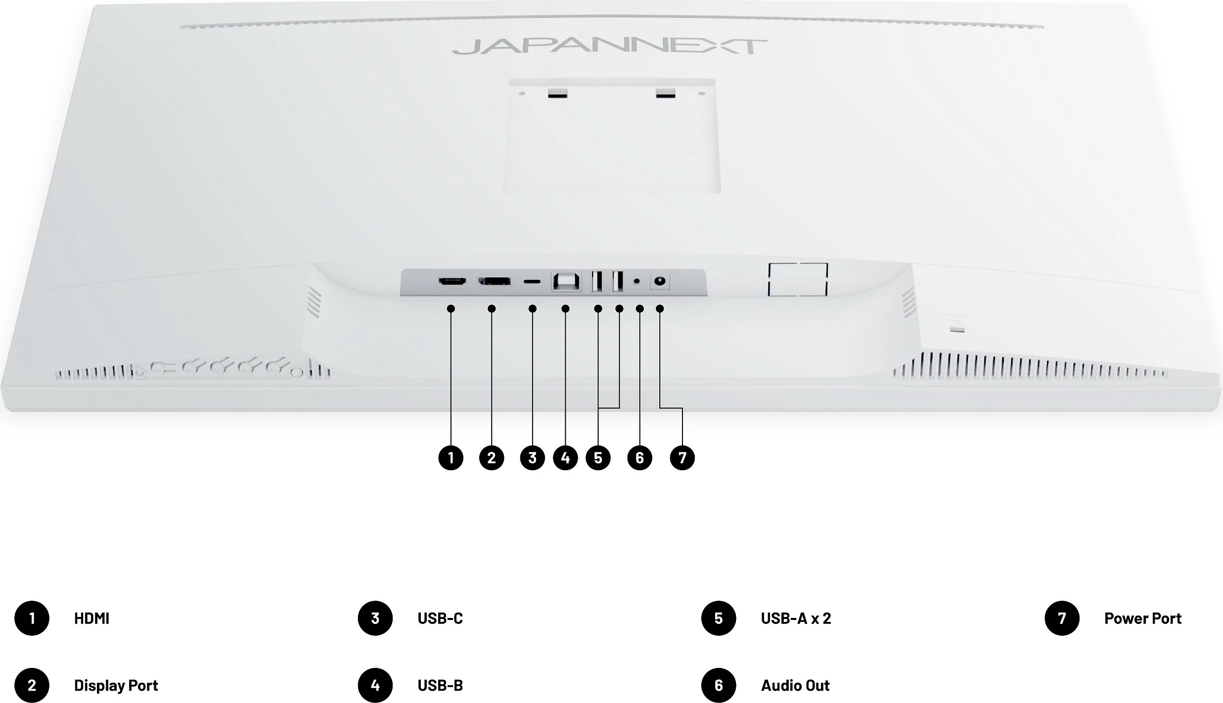 Monitor JAPANNEXT JN-IPS270UHD60F-C65W-HSP-W, 27", IPS, 4K UHD, 60Hz, USB-C 65W, i bardhë