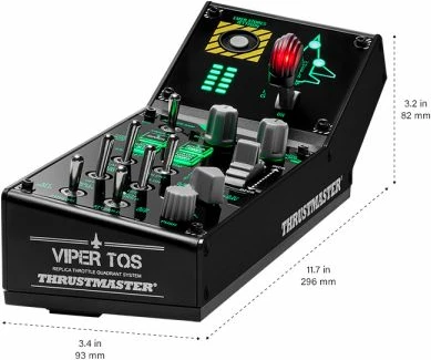 Panel kontrolli fluturimi Thrustmaster Viper Panel, 43 butona, i ndriçuar, për PC, i zi
