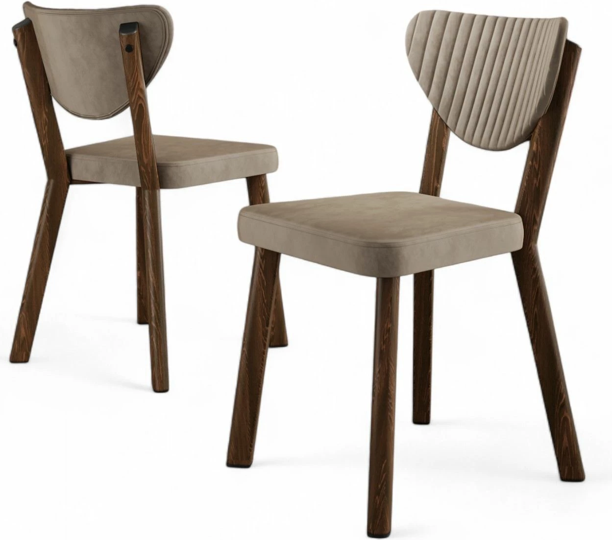 Set karrigesh (4 copë), Hanah Home, Arfe, kapuçino, kafe