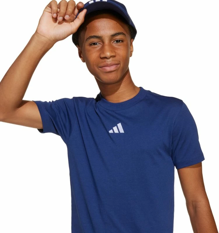 Maicë për fëmijë adidas, navy blue [Madhësia: 128 cm]