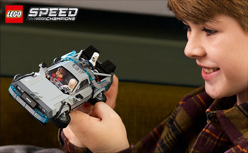 Set ndërtimi LEGO Speed Champions Time Machine Back to the Future 77256, 357 copë, multikolor