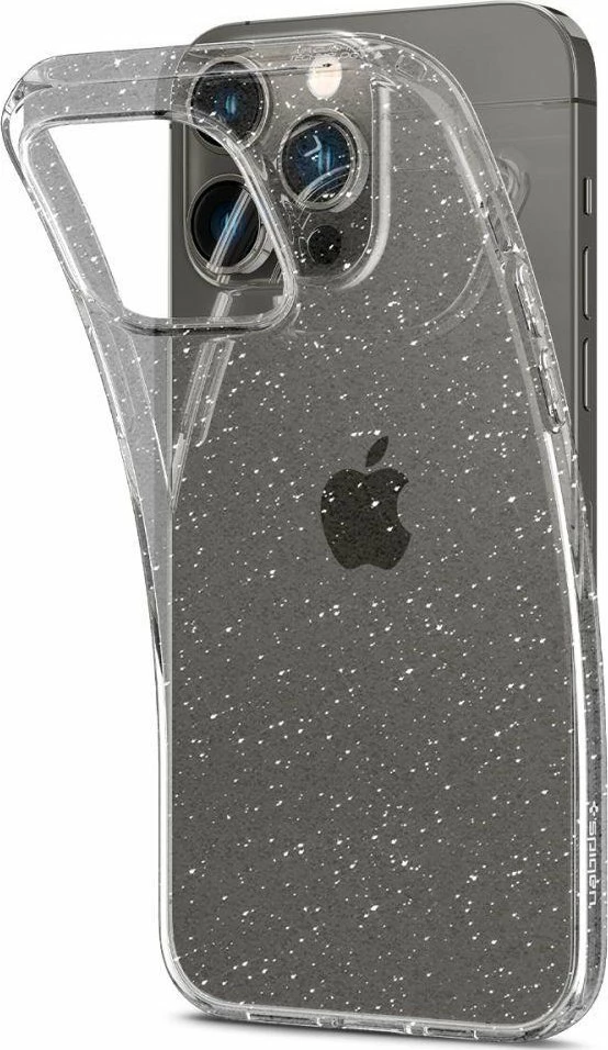Mbështjellës Spigen Liquid Crystal Glitter për Apple iPhone 14 Pro, transparent, 1 copë
