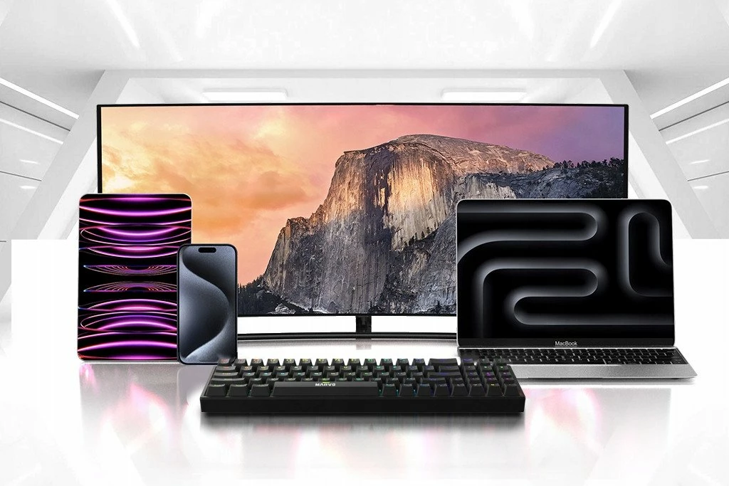 Tastierë mekanike Marvo Shogo 78W (KG956W) tri-mode 2.4G/Bluetooth/USB-C, 96%, RGB, Banana Crystal, e zezë