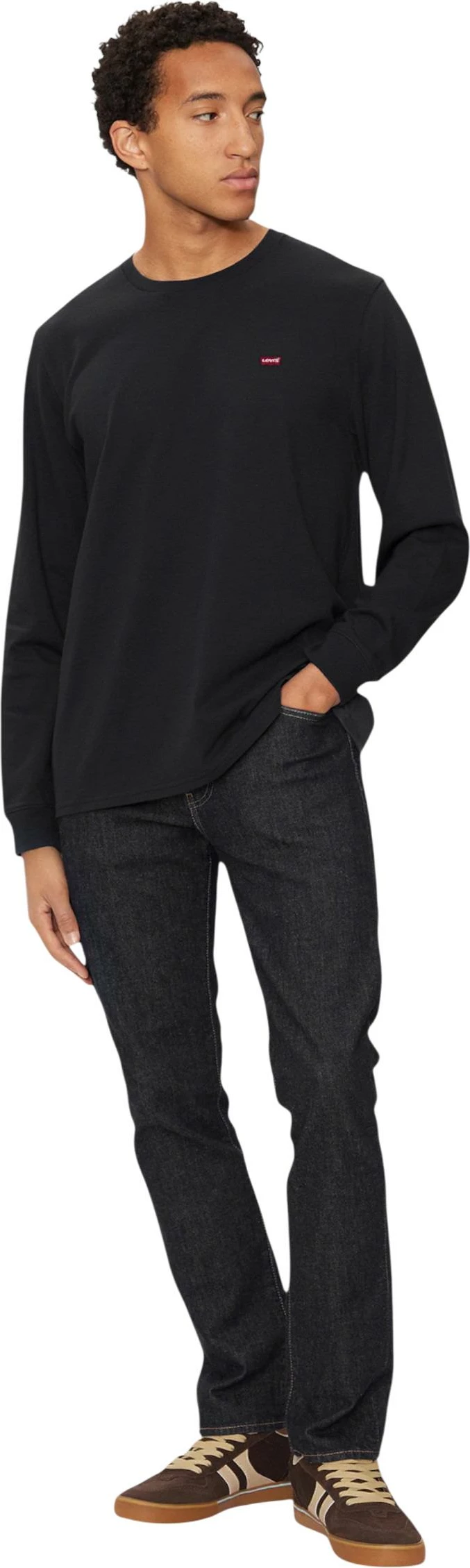Maicë me mëngë të gjata për meshkuj Levi's 72848-0009, e zezë [Madhësia: XS]