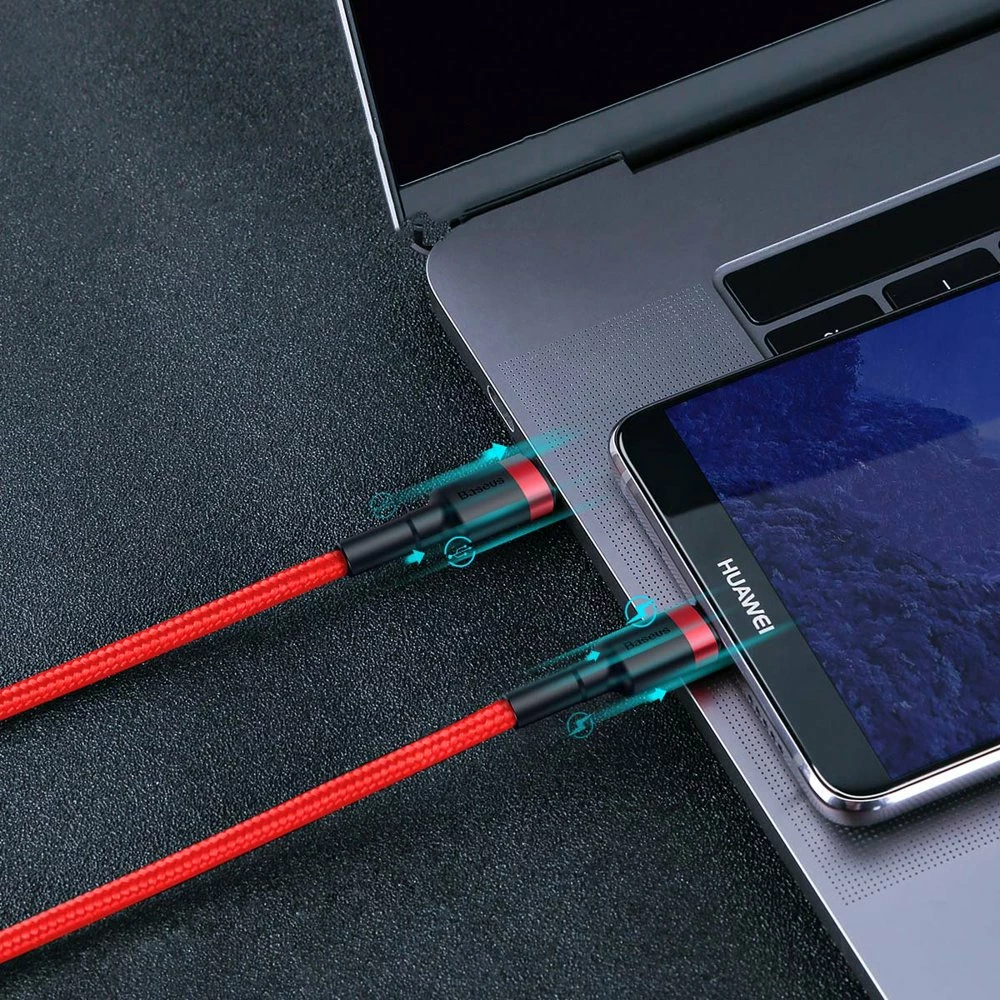Kabllo USB-C në USB-C Baseus CATKLF-GG1, 1m, 60W, E zezë/Gri
