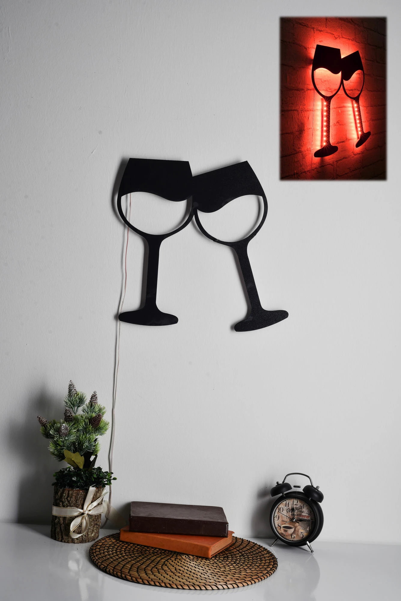 Ndriçim dekorativ LED, gota vere, e kuqe