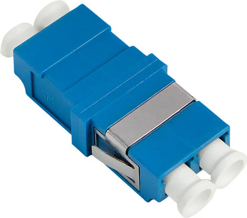 Adapter fiber optik LogiLink LC Duplex, set 12 copë, pa flanxhë, blu