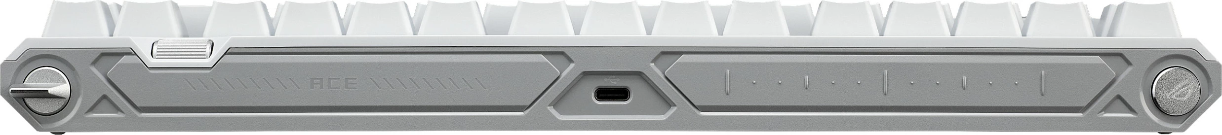 Tastierë gaming ASUS ROG Falchion Ace 75 HE, QWERTZ (DE), switch magnetik ROG HFX V2, RGB, USB-C, e bardhë