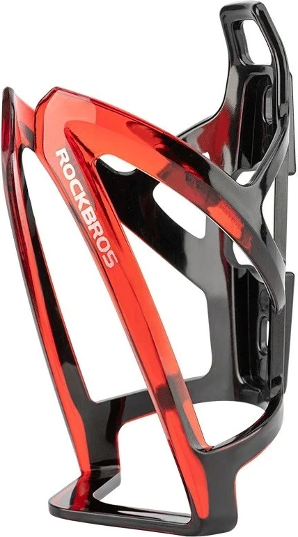Mbajtës shishe për biçikletë Rockbros FK338, PC, zi/kuqe