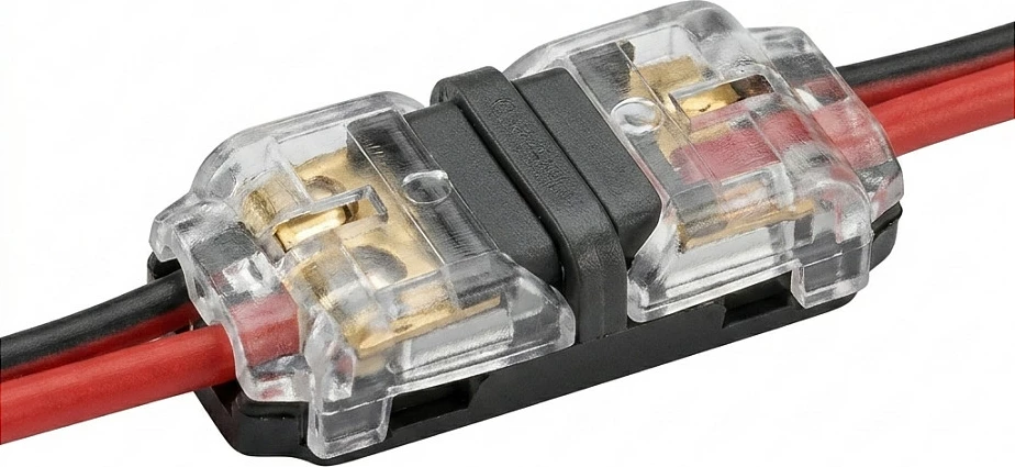 Lidhës për shirit LED Synergy21 Easy Connect I-shape, 2-pin, transparent
