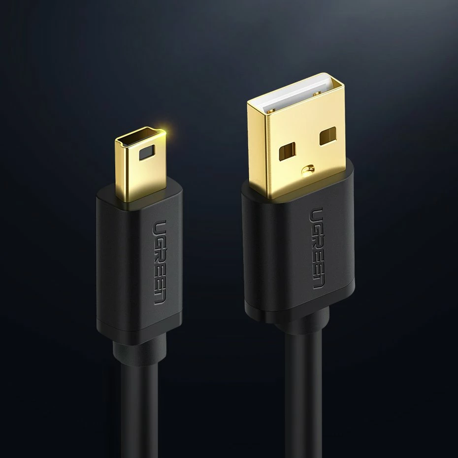 Kabllo USB në mini USB Ugreen US132 30472, 2 m, e zezë