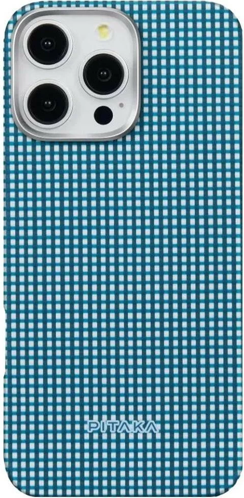 Mbështjellës Pitaka Ultra Slim për Apple iPhone 16 Pro Max, me magnet, aramid fiber, blu 5