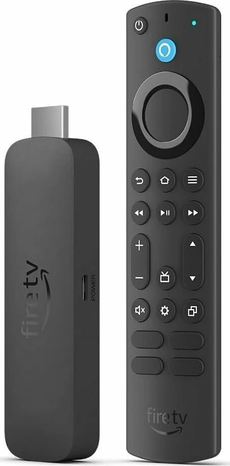 Stick streaming Amazon Fire TV Stick 4K 3rd Gen (2024) 8GB, Wi‑Fi 6, i zi, set me telekomandë Alexa