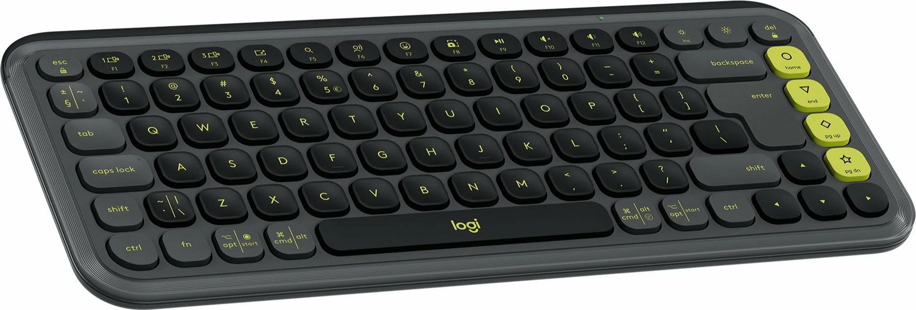 Tastierë Bluetooth wireless Logitech POP Icon Keys 920-013071, US INTL, pa numpad, pa ndriçim, grafit e zezë