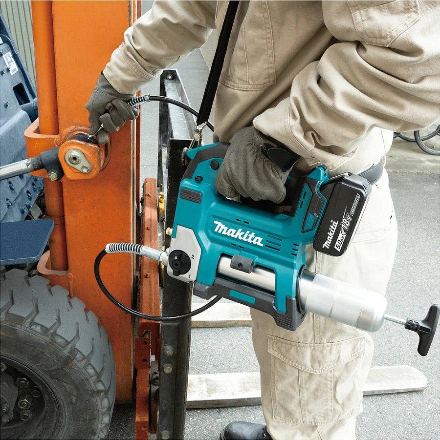 Pistoletë graso Makita DGP180Z, 18V Li-Ion, 475 ml, 690 bar, zorrë 1.2 m
