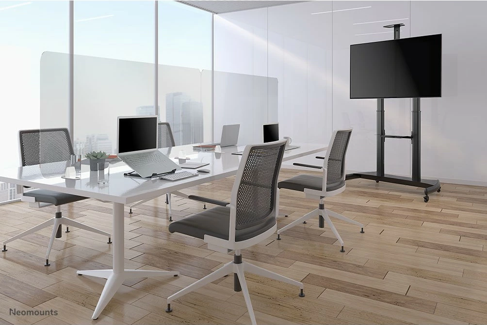 Karrocë TV Neomounts PLASMA-M1950E, për ekrane 60-100 inç, rregullim lartësie, ngjyrë e zezë