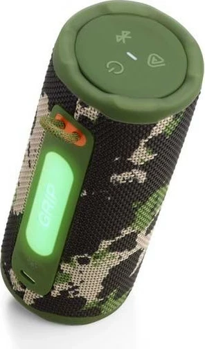 Altoparlant Bluetooth portativ JBL Grip Squad 16W IP68 Bluetooth 5.4 deri 14 orë, kamuflazh gjelbër/zi