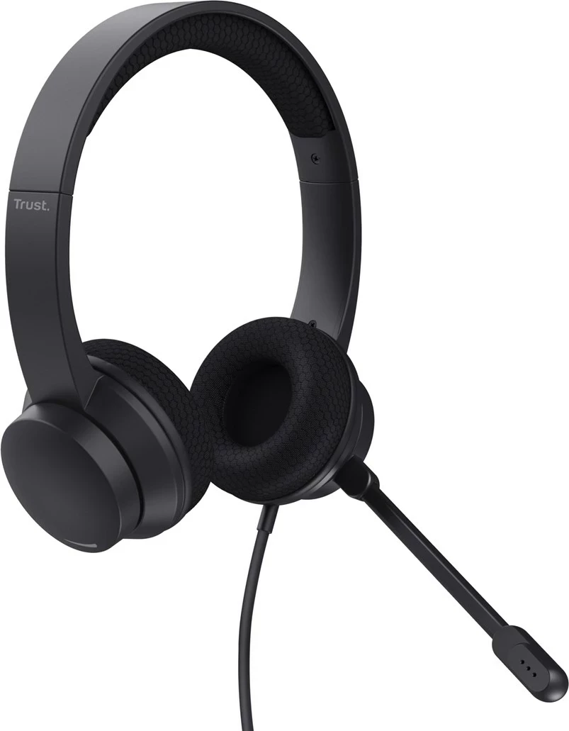 Kufje Trust HS-260 me mikrofon, neck-band, USB Type-A, e zezë