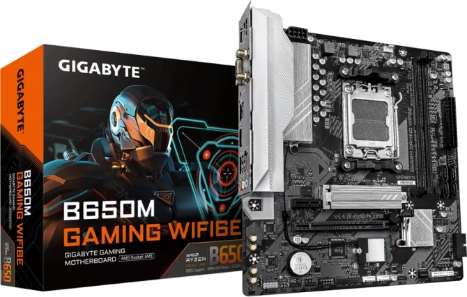 Pllakë amë GIGABYTE B650M GAMING WIFI6E, AM5, mATX, DDR5, Wi‑Fi 6E, 2.5GbE
