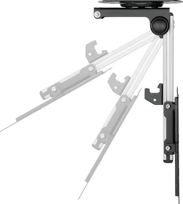 Mbajtëse tavan VALUE 17.99.1186 për TV/Monitor 17"-37", VESA 75x75-200x200, rrotulluese/tilt, e zezë