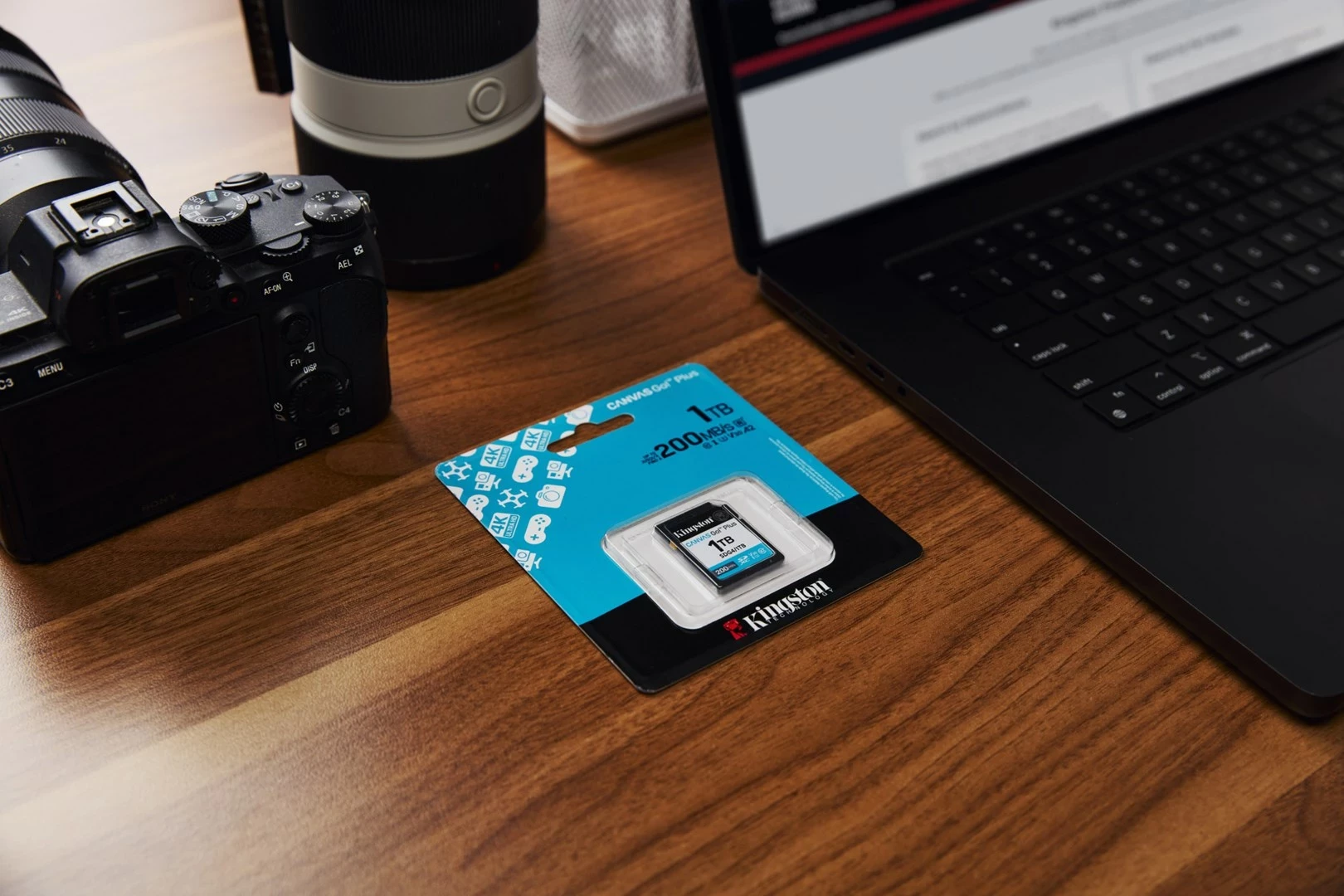 Kartë memorie Kingston Canvas Go! Plus 1TB SDXC, 200MB/s, e zezë