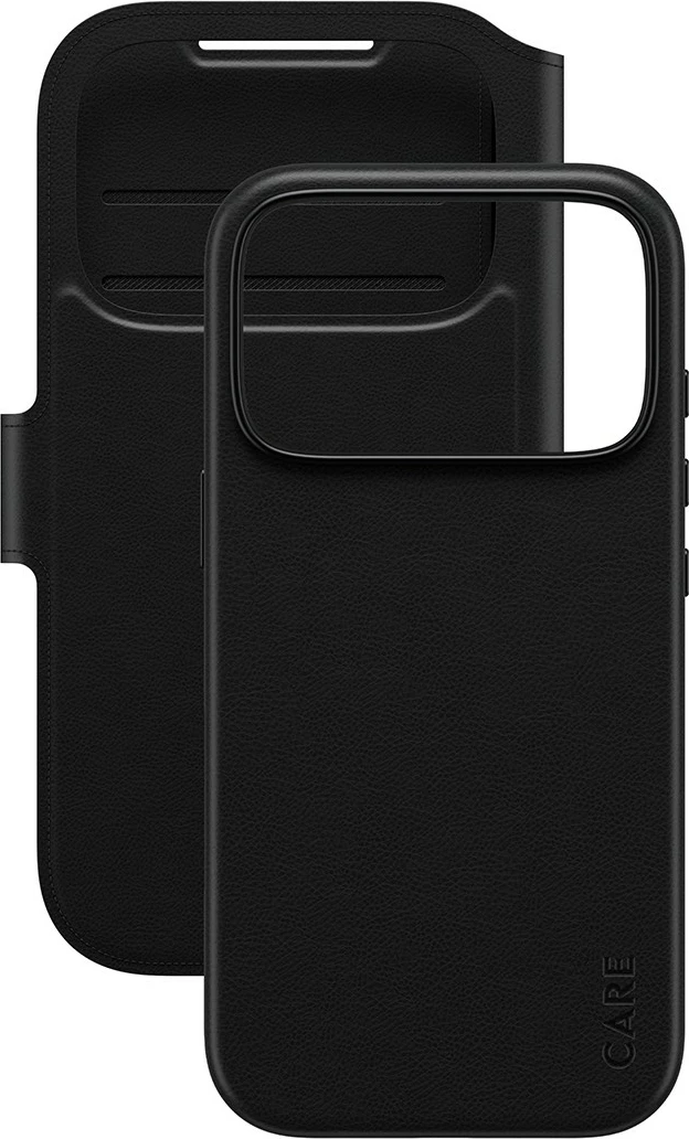 Mbështjellës PanzerGlass CARE Feature Case Tango 2in1 Wallet MagSafe për iPhone 17 Pro, i zi