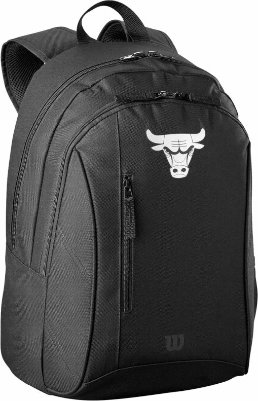 Çanta shpine për meshkuj dhe fëmijë Wilson, ekipi i NBA Chicago Bulls, e zezë