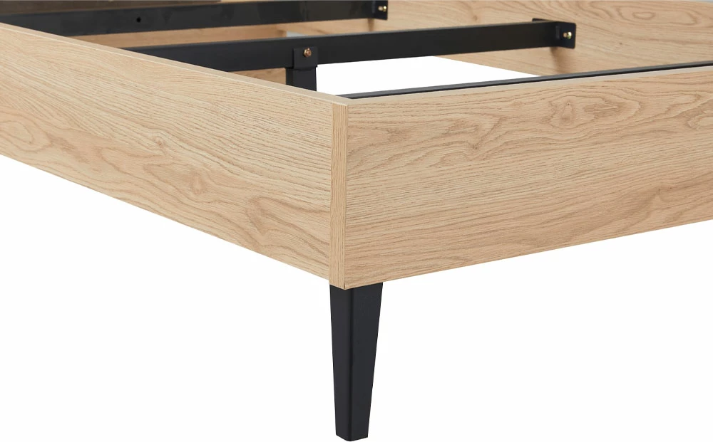 Krevat Neon për dyshek 120x200cm, gri, natyral, 127x210x101