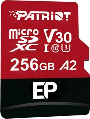 Kartelë memorie Patriot Memory EP A2 256 GB MicroSDXC, e kuqe