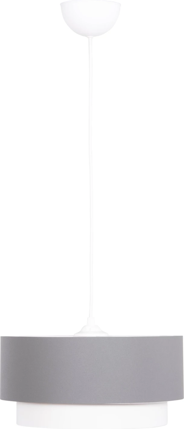 Llambë varëse cilindrike KRIKS FH4706.01 PVC ngjyrë bardhë-gri Φ30x70Hcm.