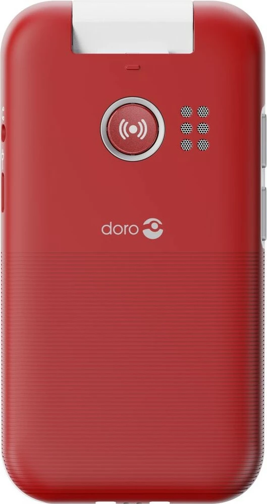 Celular Doro Leva L20, Clamshell, 2.8", 2 MP, 1150 mAh, Kuq, Bardhë