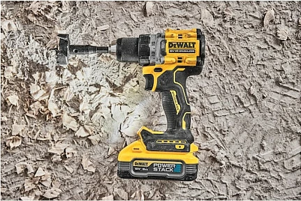Trapan me bateri DeWALT DCD800H2T-QW, 18V, 5Ah, 13mm, me dritë, verdhë/zi